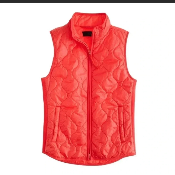 J Crew Orange Layering Vest XS  - Like New - J - Picture 2 of 7